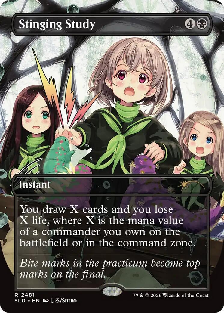 Image for Stinging Study (Secret Lair Drop Series) (2481) (SLD) - Magic: The Gathering
