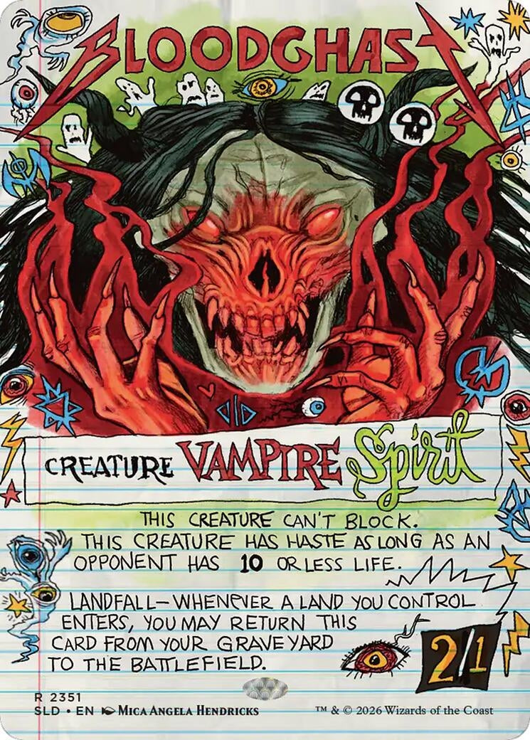 Image for Bloodghast (2351) (Secret Lair Drop Series) (2351) (SLD) - Magic: The Gathering