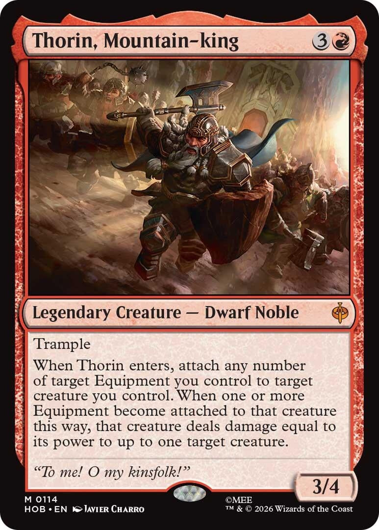 Image for Thorin, Mountain-king (The Hobbit) (114) (HOB) - Magic: The Gathering