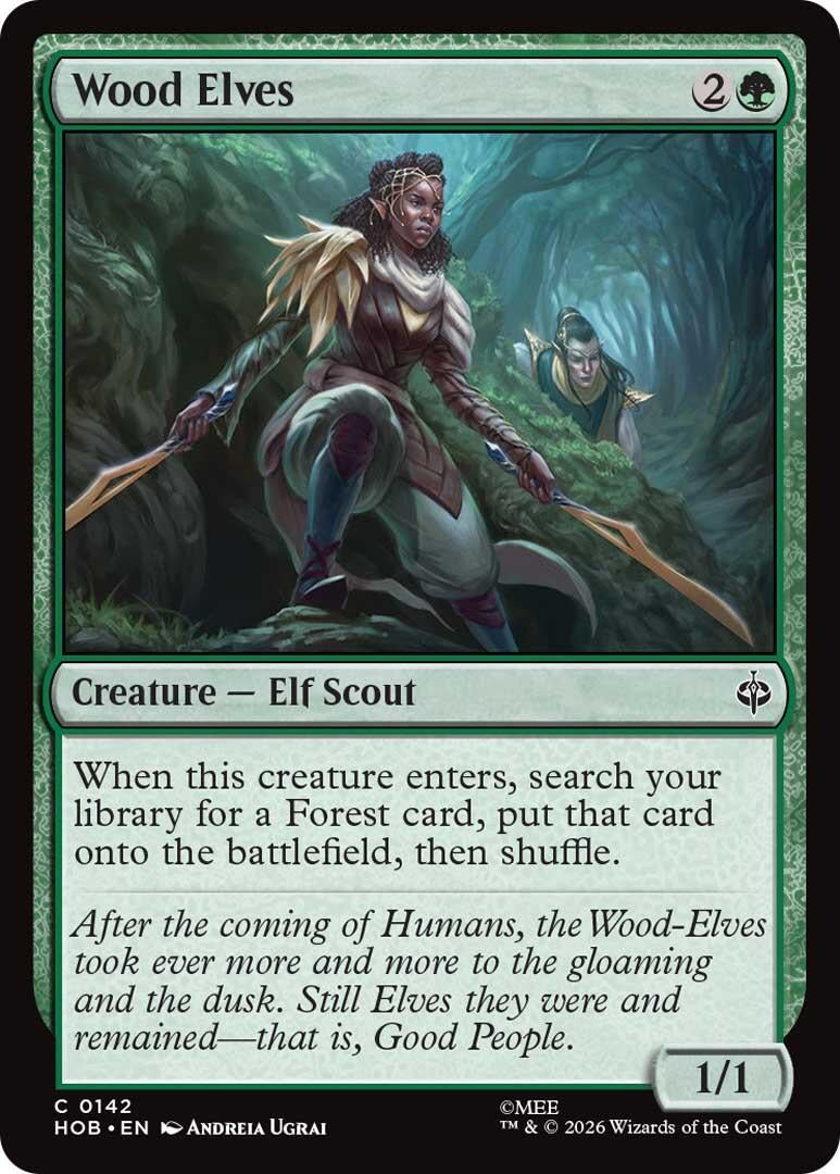 Image for Wood Elves (The Hobbit) (142) (HOB) - Magic: The Gathering