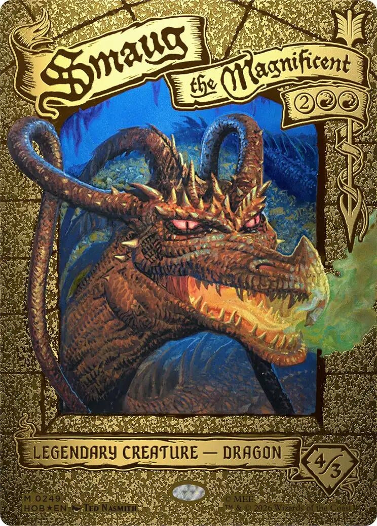 Image for Smaug the Magnificent (Borderless) (The Hobbit) (249) (HOB) - Magic: The Gathering