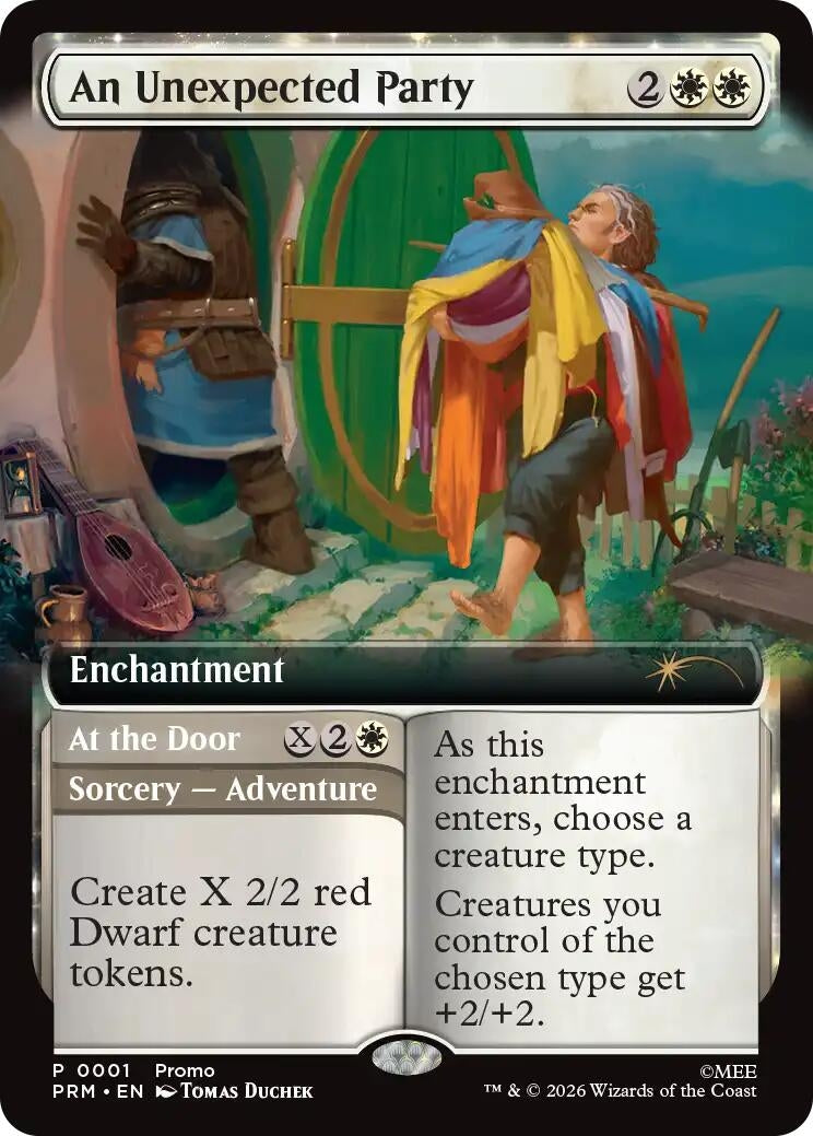 Image for An Unexpected Party (Extended Art) (Promo Pack: The Hobbit) (1) (PRM) - Magic: The Gathering