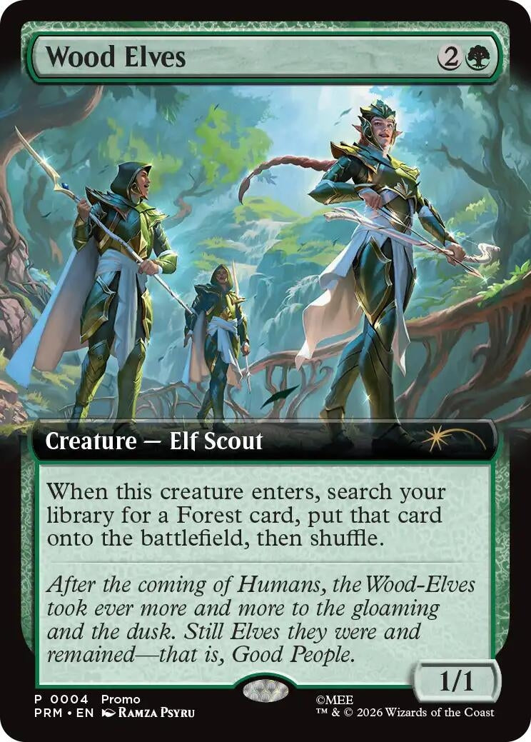 Image for Wood Elves (Extended Art) (Promo Pack: The Hobbit) (4) (PRM) - Magic: The Gathering