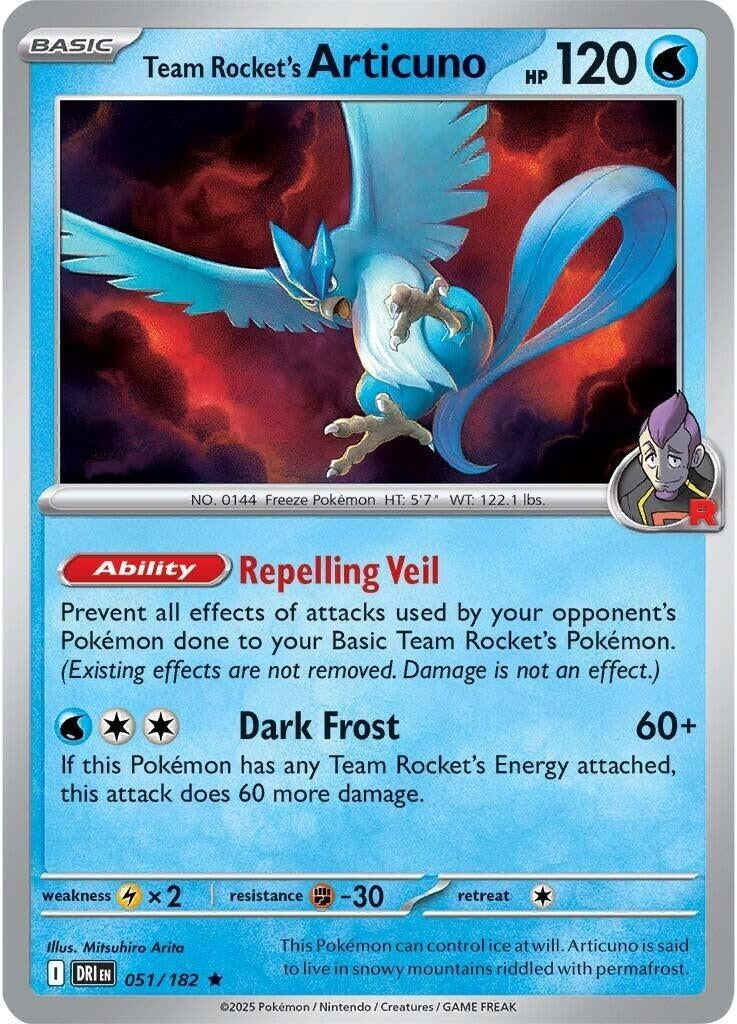 Image for Team Rocket's Articuno - 051/182 (Non-Holo) (Deck Exclusives) (051/182) - Pokemon