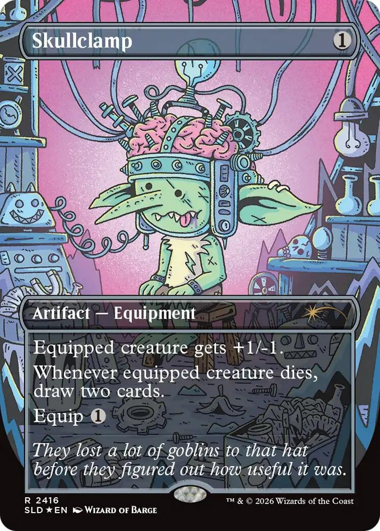 Image for Skullclamp (2416) (Secret Lair Drop Series) (2416) (SLD) - Magic: The Gathering