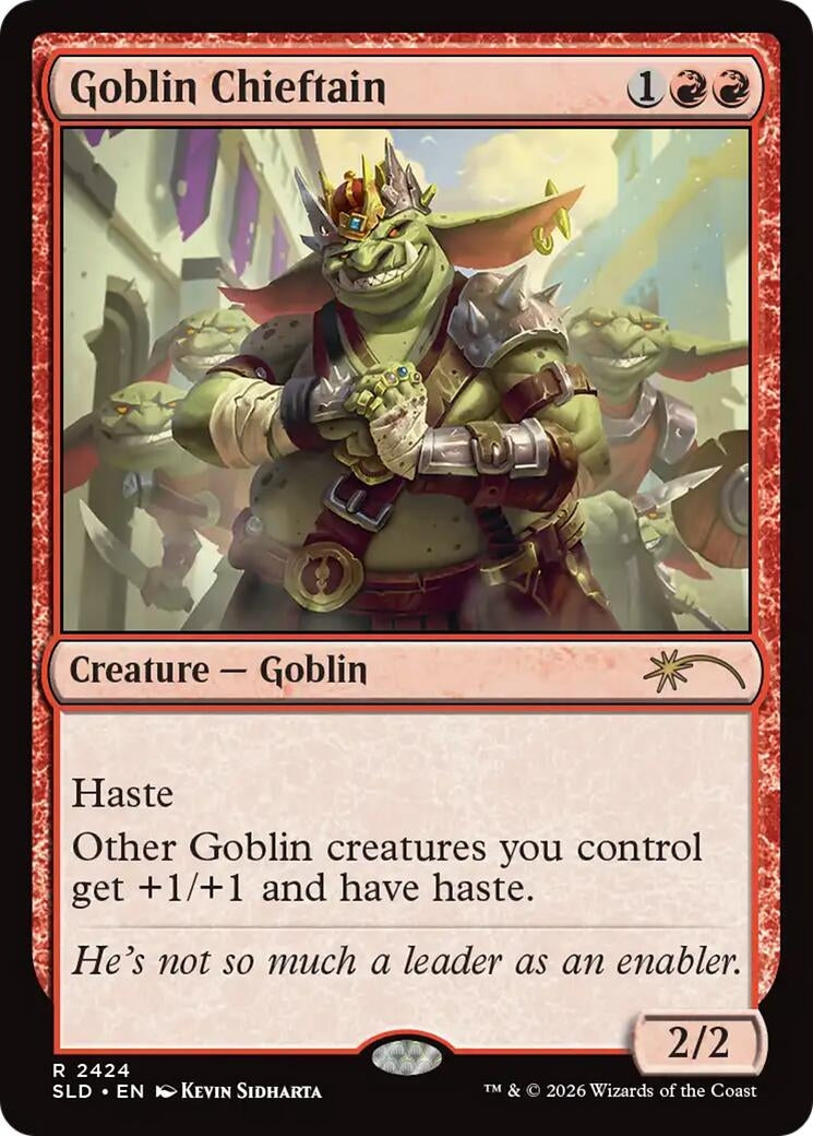 Image for Goblin Chieftain (2424) (Secret Lair Drop Series) (2424) (SLD) - Magic: The Gathering