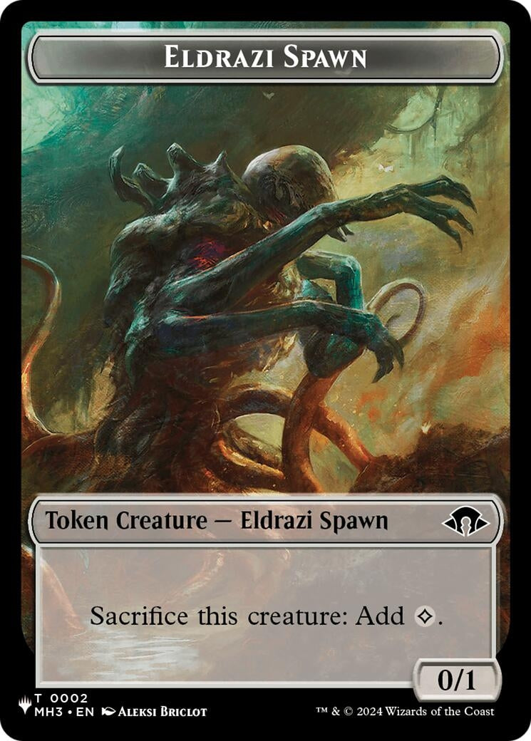 Image for Eldrazi Spawn (MH3) // Rat (WOE) Double-Sided Token (The List Reprints) (2 // 7) (LIST) - Magic: The Gathering