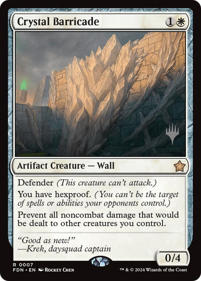 Crystal Barricade (Promo Pack: Secrets of Strixhaven) (7) (PPSOS)