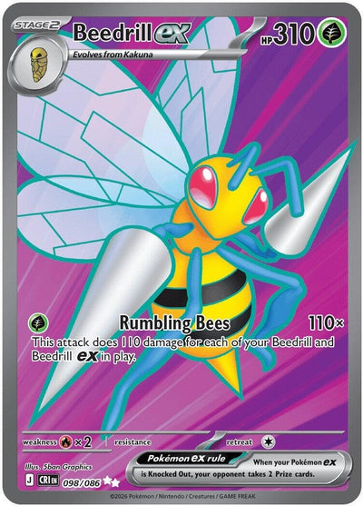 Beedrill ex (ME04: Chaos Rising) (098/086)