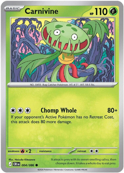 Carnivine (ME04: Chaos Rising) (004/086)