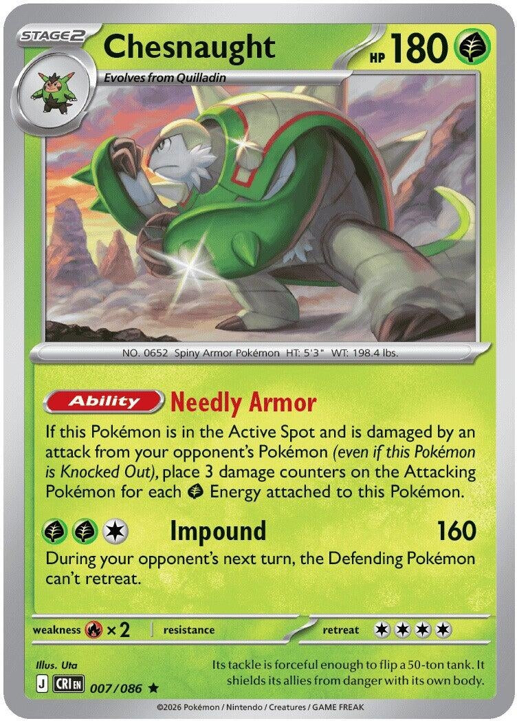 Chesnaught (ME04: Chaos Rising) (007/086)