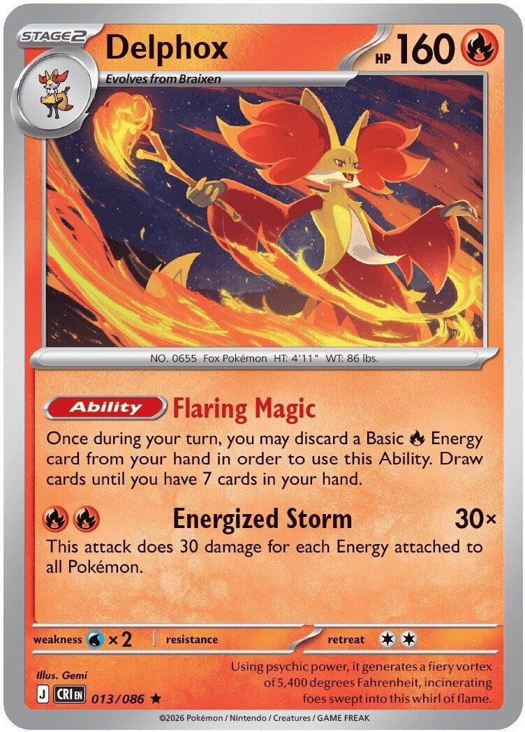 Delphox (ME04: Chaos Rising) (013/086)