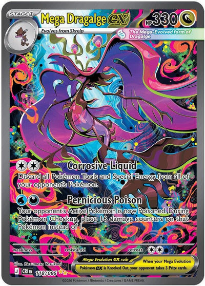 Mega Dragalge ex (ME04: Chaos Rising) (118/086)