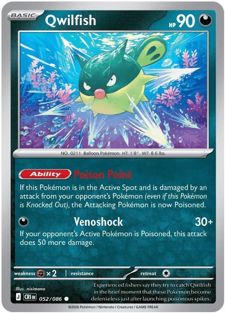 Qwilfish (ME04: Chaos Rising) (052/086)