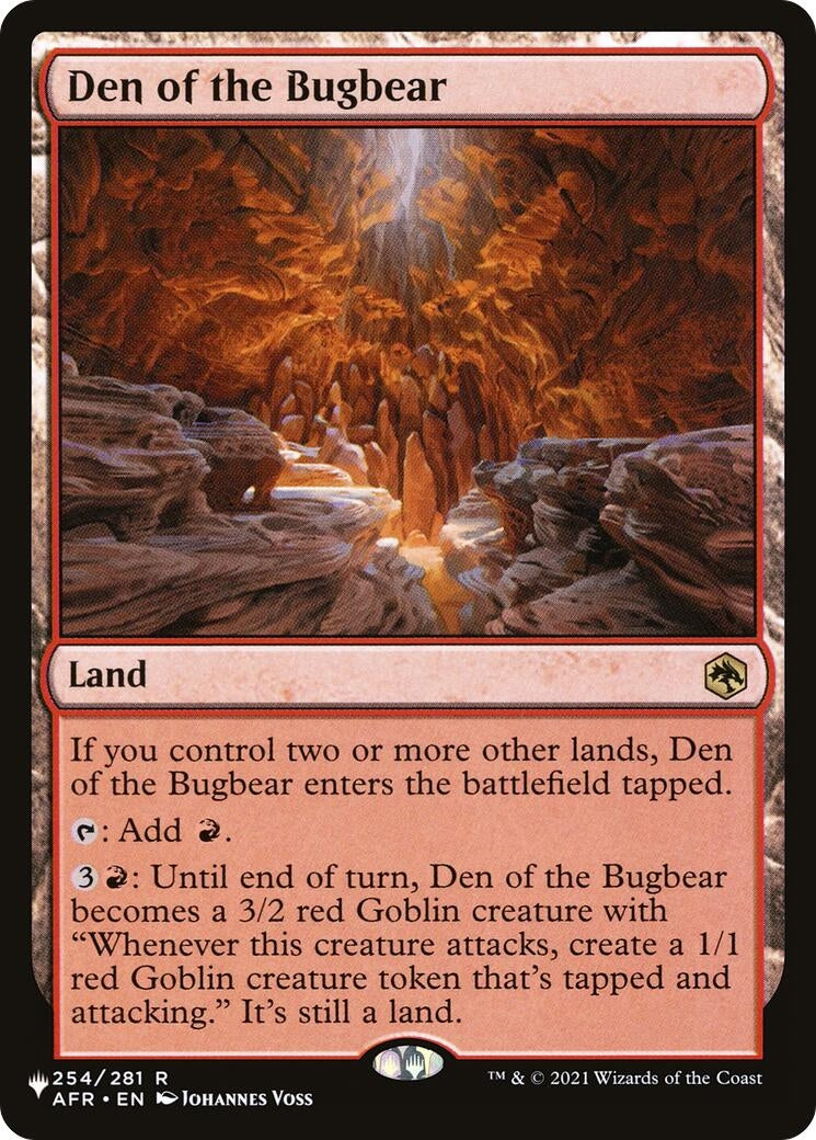 Image for Den of the Bugbear (The List Reprints) (254) (LIST) - Magic: The Gathering
