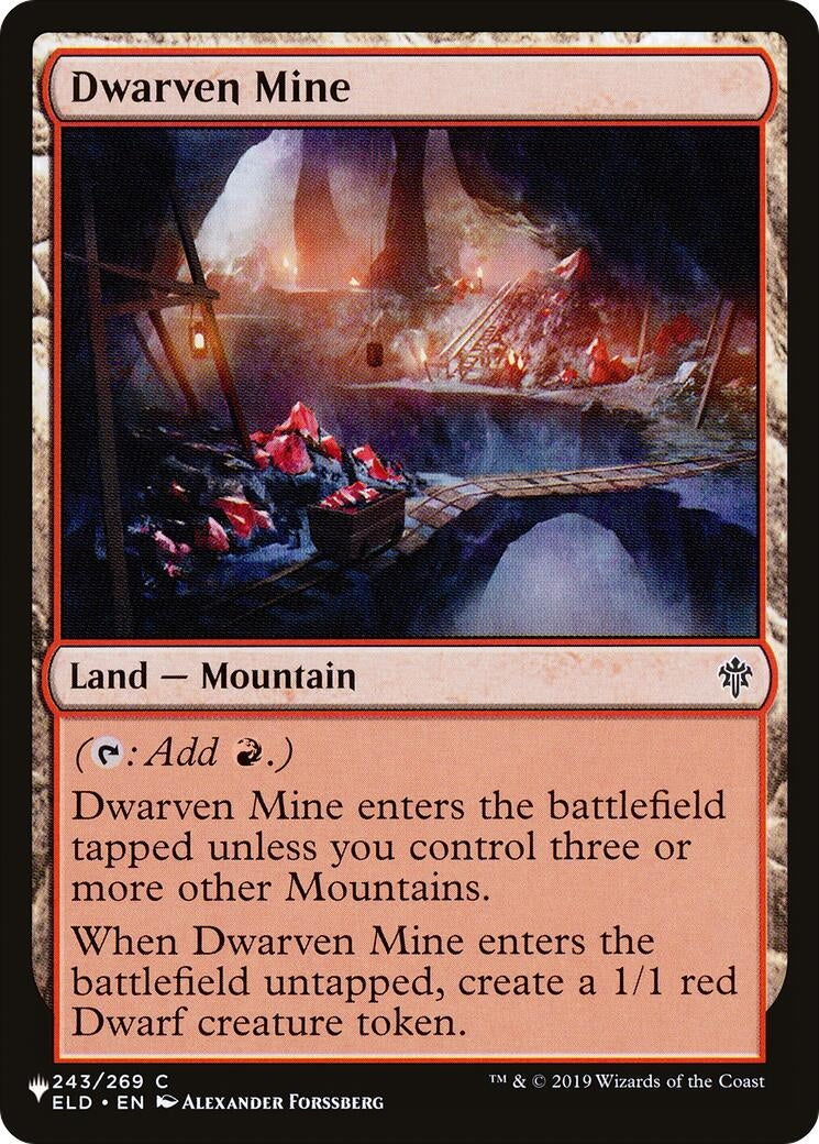 Image for Dwarven Mine (The List Reprints) (243) (LIST) - Magic: The Gathering
