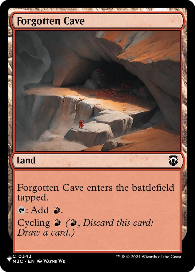 Image for Forgotten Cave (M3C) (The List Reprints) (343) (LIST) - Magic: The Gathering