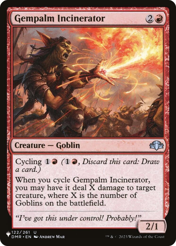 Image for Gempalm Incinerator (DMR) (The List Reprints) (122) (LIST) - Magic: The Gathering