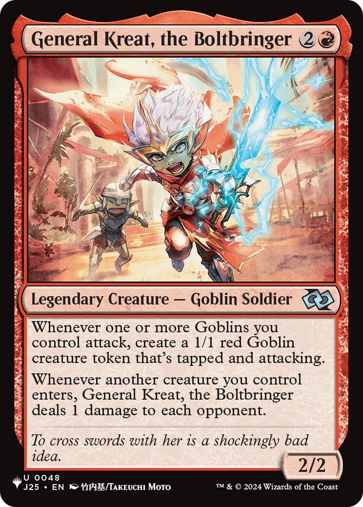 Image for General Kreat, the Boltbringer (Anime) (The List Reprints) (48) (LIST) - Magic: The Gathering