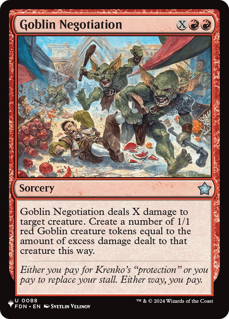 Image for Goblin Negotiation (The List Reprints) (88) (LIST) - Magic: The Gathering