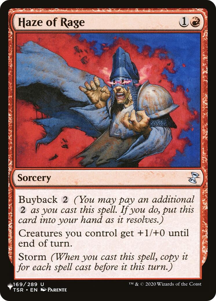 Image for Haze of Rage (The List Reprints) (169) (LIST) - Magic: The Gathering