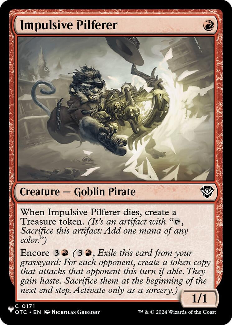 Image for Impulsive Pilferer (The List Reprints) (171) (LIST) - Magic: The Gathering