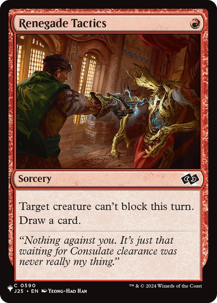 Image for Renegade Tactics (J25) (The List Reprints) (590) (LIST) - Magic: The Gathering