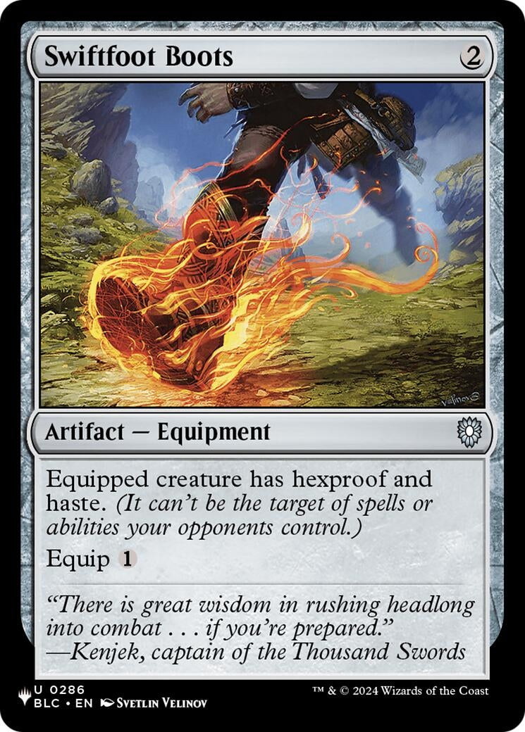 Image for Swiftfoot Boots (BLC) (The List Reprints) (286) (LIST) - Magic: The Gathering