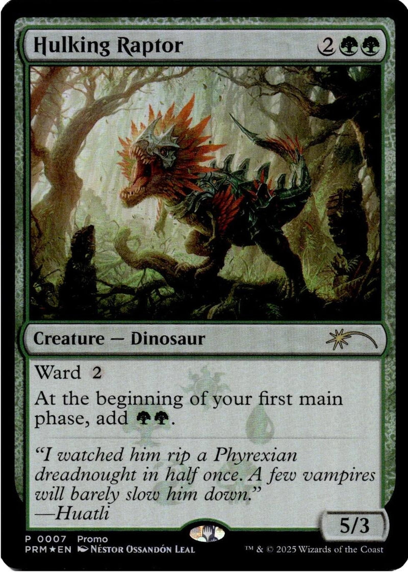 Image for Hulking Raptor (Media Promos) (7) (MEDIA) - Magic: The Gathering
