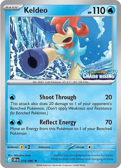 Keldeo - 019/086 (Chaos Rising Stamped) (Miscellaneous Cards & Products) (019/086)