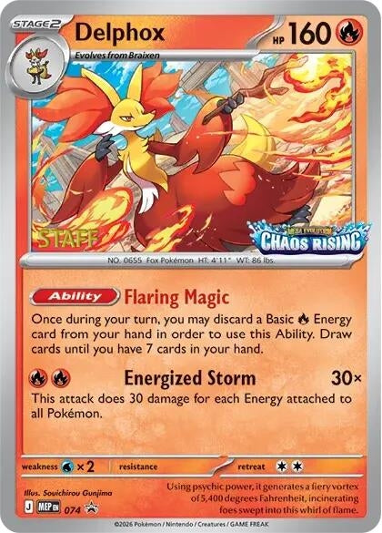Image for Delphox - 074 [Staff] (ME: Mega Evolution Promo) (074) - Pokemon