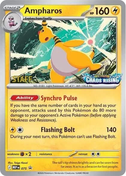 Image for Ampharos - 075 [Staff] (ME: Mega Evolution Promo) (075) - Pokemon