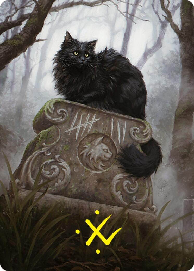 Image for Nine-Lives Familiar 2 Art Card (36/54) (Gold-Stamped Signature) (Art Series: Foundations) (36) (ASFDN) - Magic: The Gathering