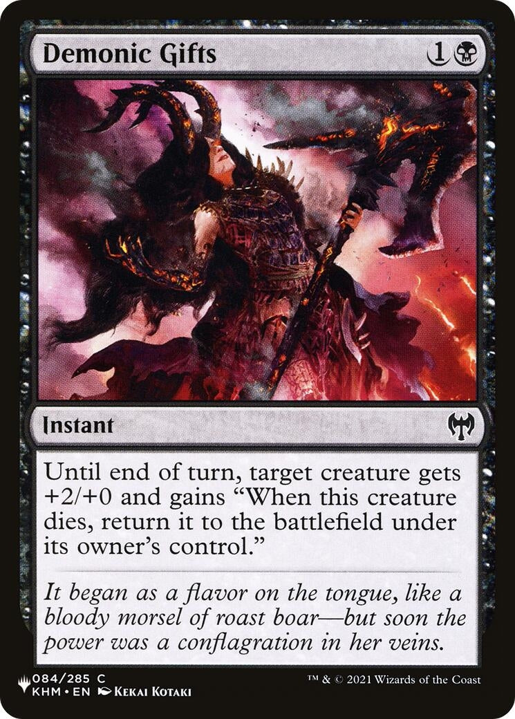 Image for Demonic Gifts (The List Reprints) (84) (LIST) - Magic: The Gathering