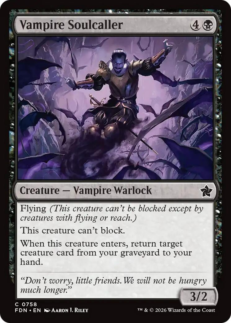 Image for Vampire Soulcaller (0758) (Foundations) (758) (FDN) - Magic: The Gathering