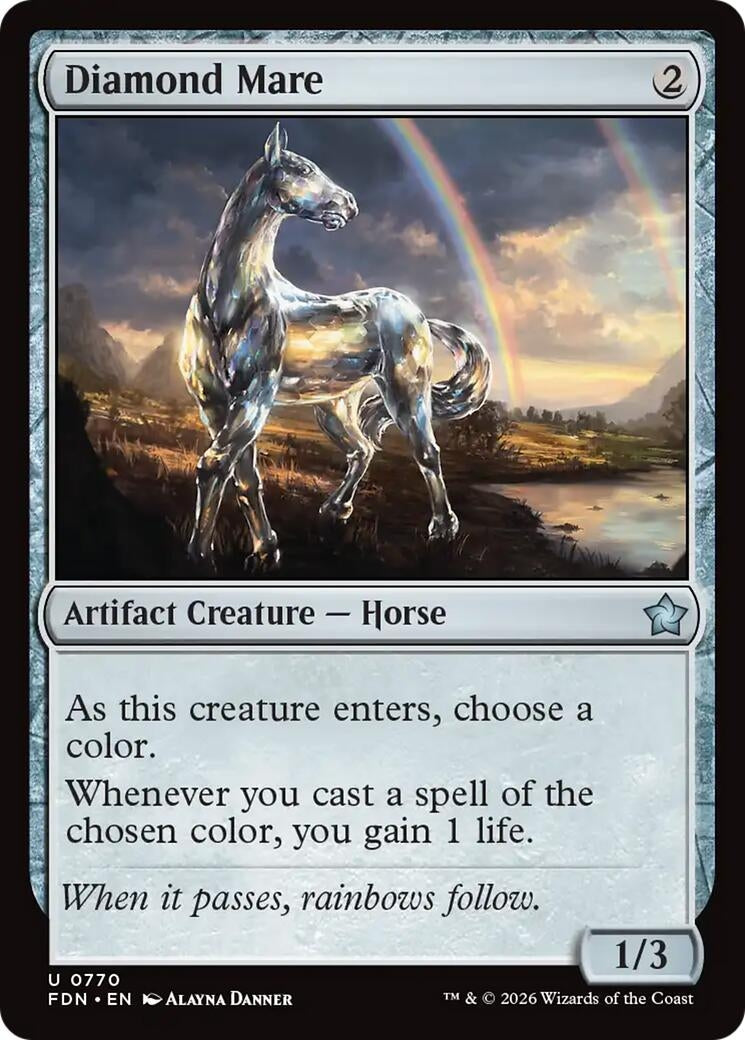 Image for Diamond Mare (0770) (Foundations) (770) (FDN) - Magic: The Gathering