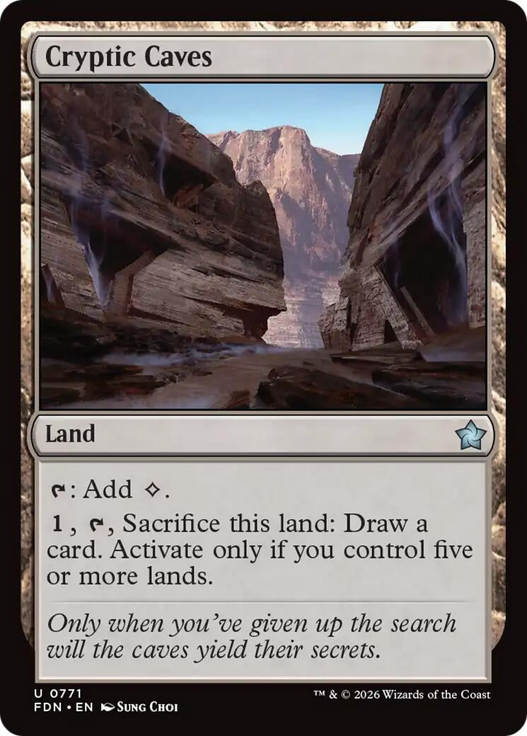 Image for Cryptic Caves (0771) (Foundations) (771) (FDN) - Magic: The Gathering