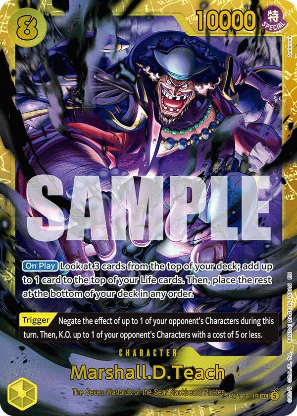 Image for Marshall.D.Teach (119) (The Time of Battle) (OP16-119) - One Piece Card Game