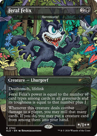 Feral Felix  - Barrowgoyf (Secret Lair Drop Series) (2702) (SLD)