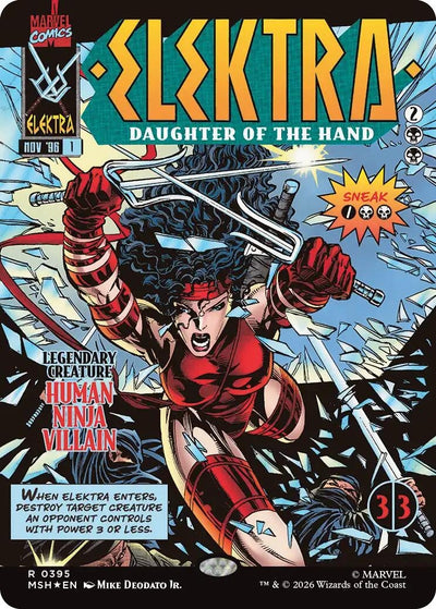 Elektra, Daughter of the Hand (Borderless) (0395) (Marvel Super Heroes) (395)