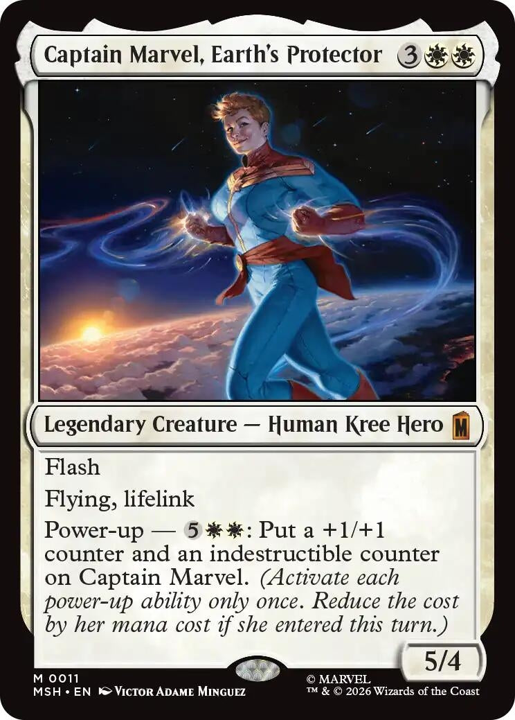 Image for Captain Marvel, Earth's Protector (Marvel Super Heroes) (11) - Magic: The Gathering