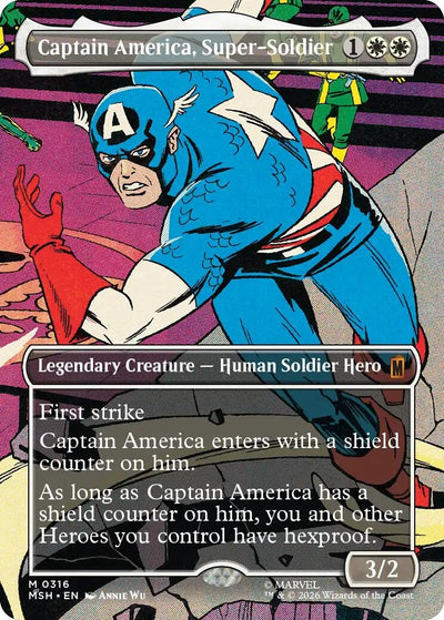Captain America, Super-Soldier (Borderless) (0316) (Marvel Super Heroes) (316)