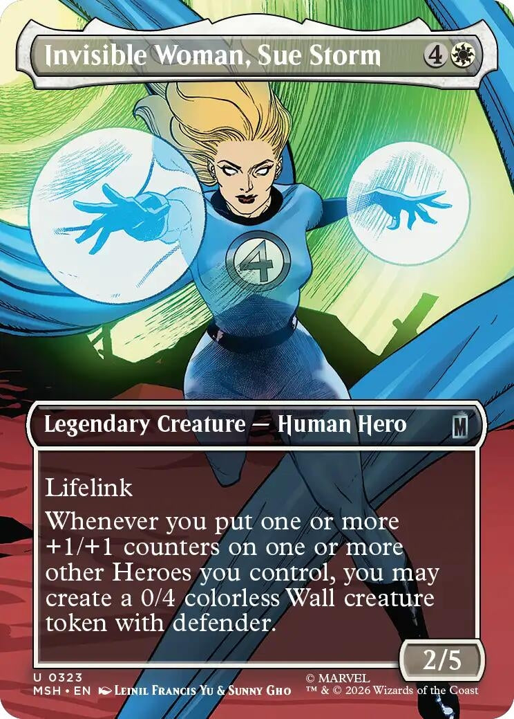 Image for Invisible Woman, Sue Storm (Borderless) (Marvel Super Heroes) (323) - Magic: The Gathering
