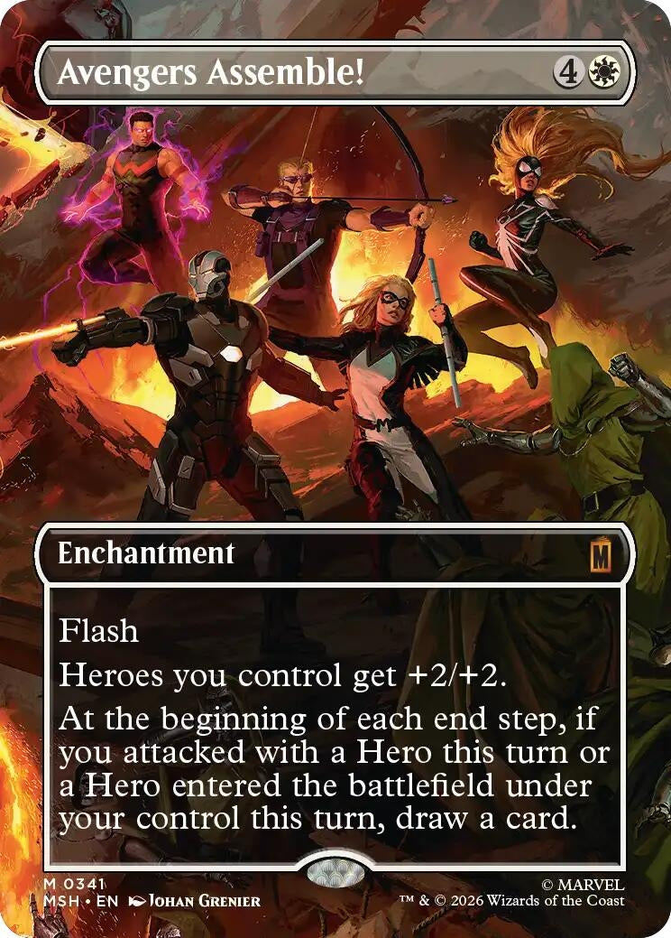 Image for Avengers Assemble! (Borderless) (0341) (Marvel Super Heroes) (341) - Magic: The Gathering