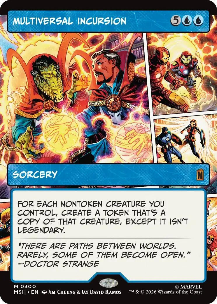 Image for Multiversal Incursion (Borderless) (Marvel Super Heroes) (300) - Magic: The Gathering