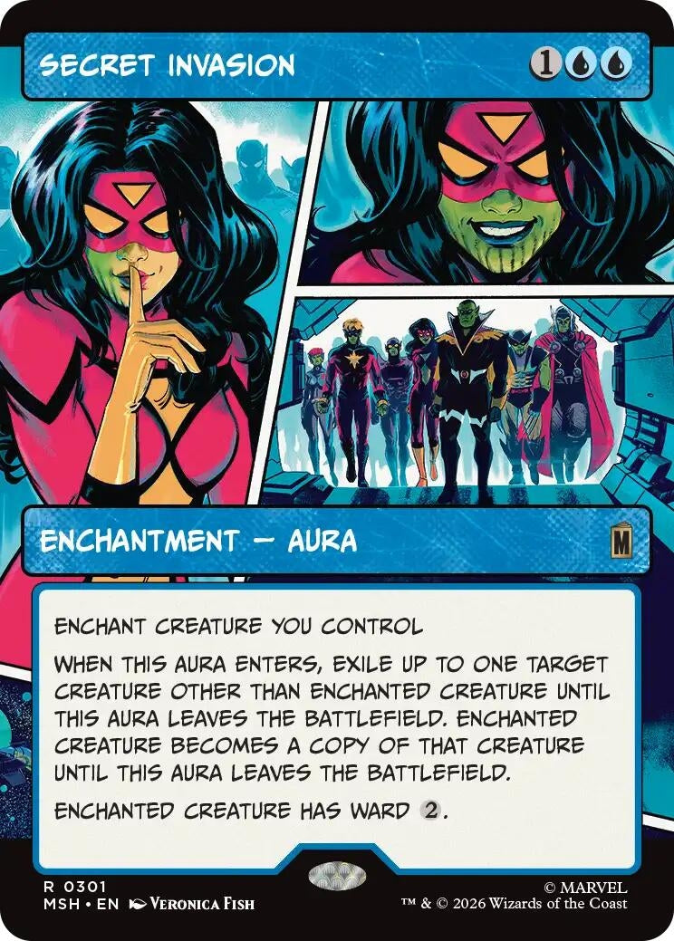 Image for Secret Invasion (Borderless) (Marvel Super Heroes) (301) - Magic: The Gathering