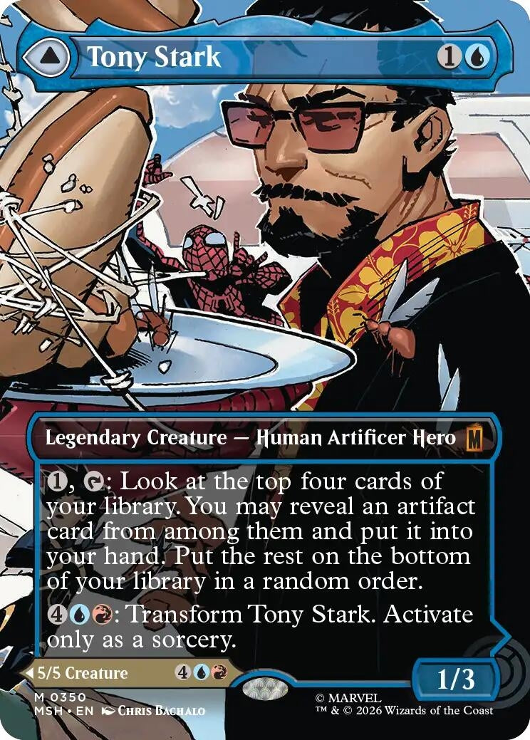 Image for Tony Stark (Borderless) (0350) (Marvel Super Heroes) (350) - Magic: The Gathering