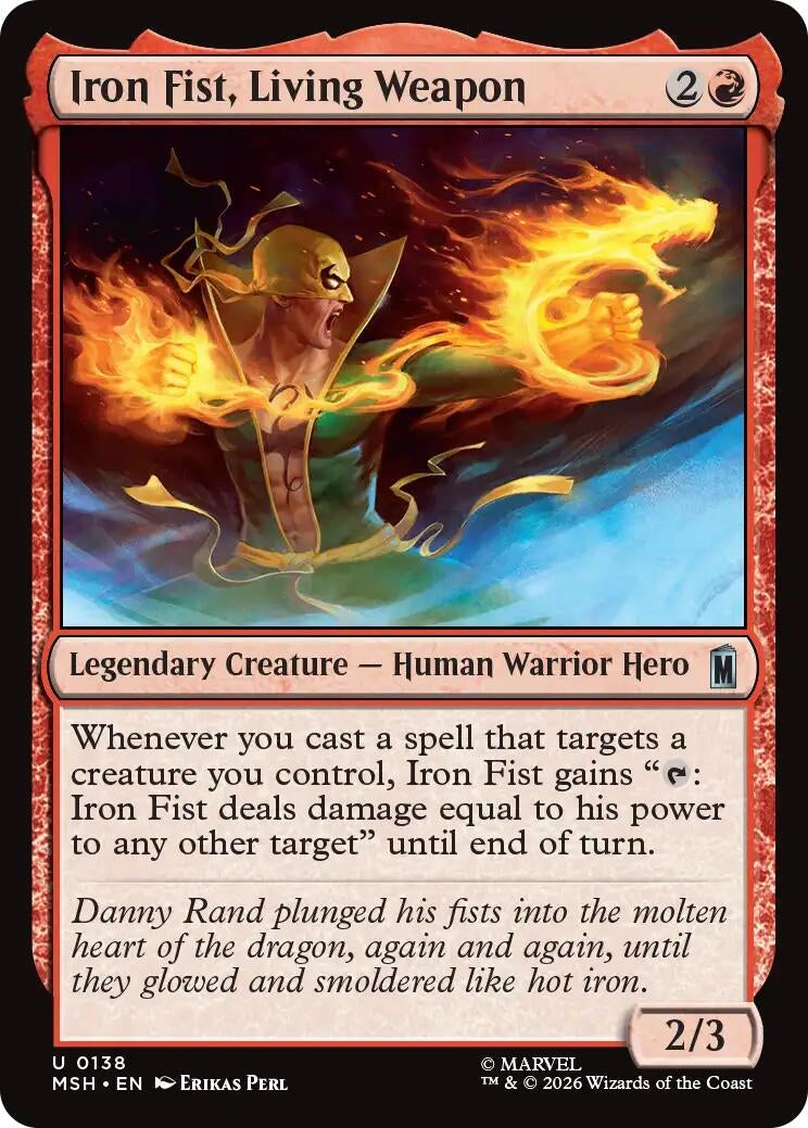 Image for Iron Fist, Living Weapon (Marvel Super Heroes) (138) - Magic: The Gathering