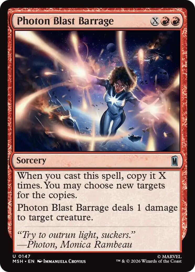 Image for Photon Blast Barrage (Marvel Super Heroes) (147) - Magic: The Gathering