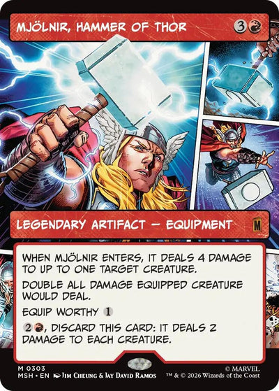 Mjolnir, Hammer of Thor (Borderless) (0303) (Marvel Super Heroes) (303)